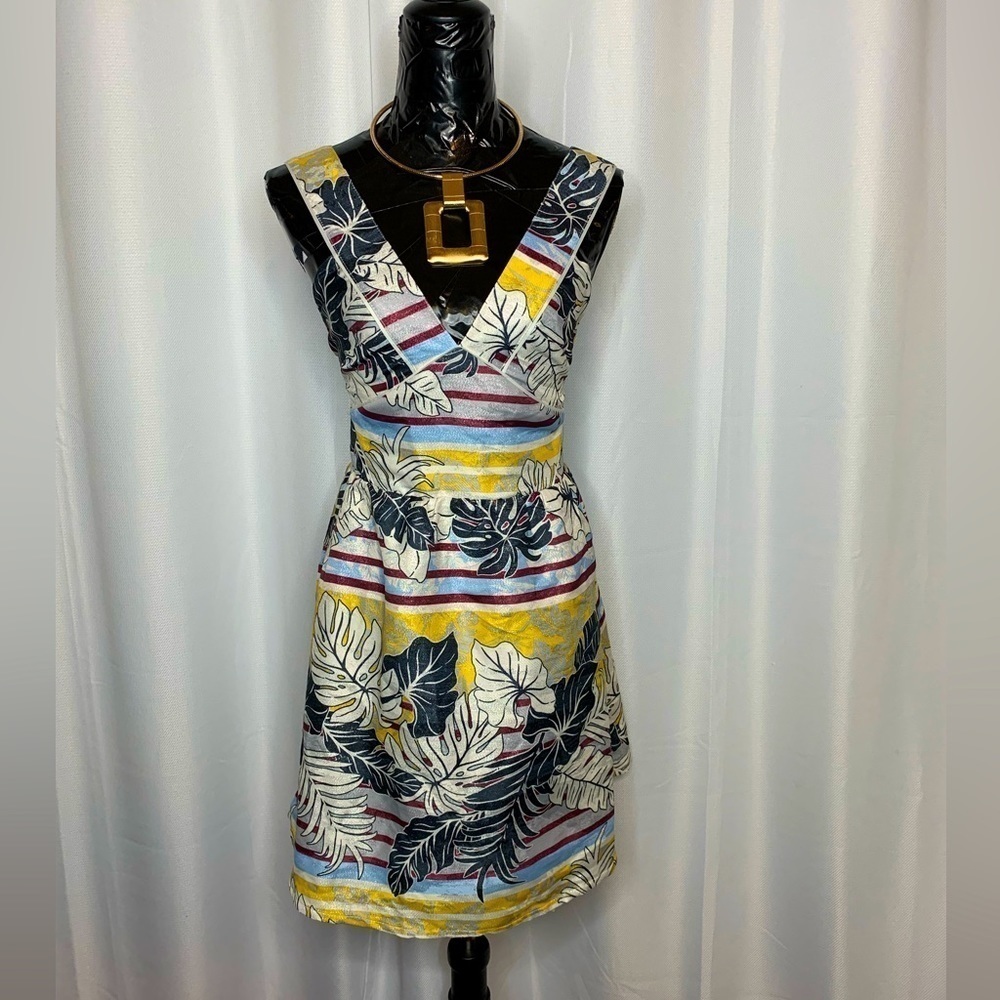 H&m jacquard floral shimmer jumper dress